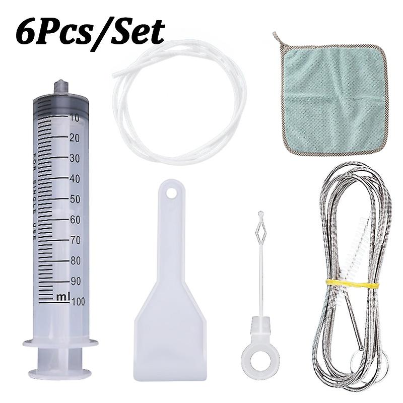 5pcs/set Refrigerator Drain Hole Clog Remover Dredge Cleaning Tools Fridge Hole Brush Water Outlet Cleaner For Household Clean