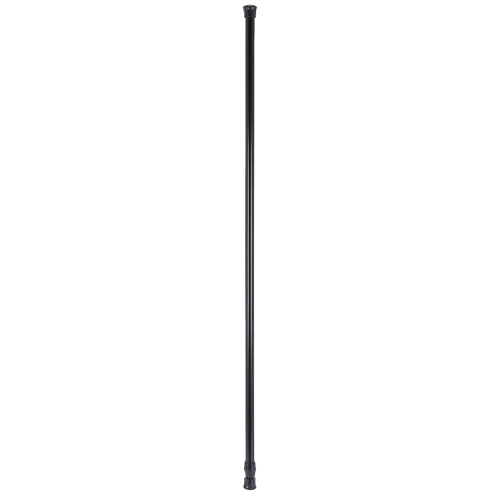 Extendable Telescopic Spring Loaded Net Voile Tension Curtain Rail Pole Rods,70~120cm,black
