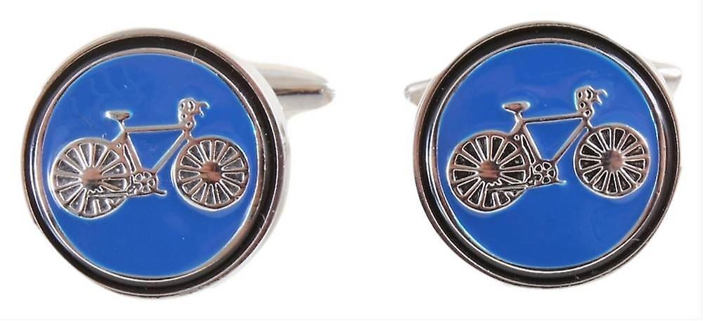 David Van Hagen Bicycle Cufflinks - Blue