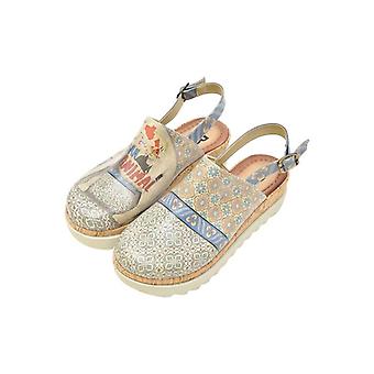 Vegan Leather Wedge Sandals - Urban Animal Design - Akita