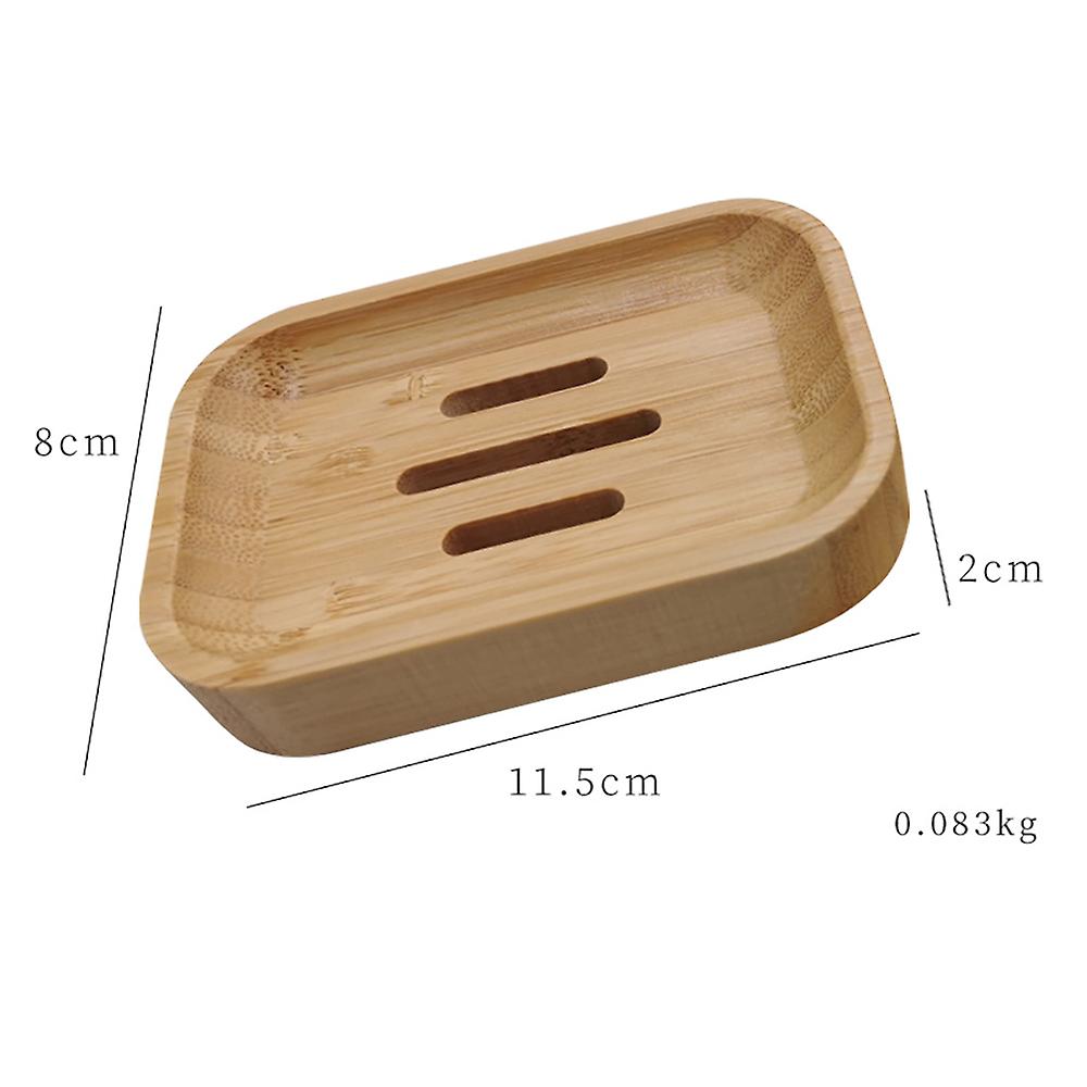 1pc Bamboo Soap Dish for Bathroom Kitchen Storage Accessories