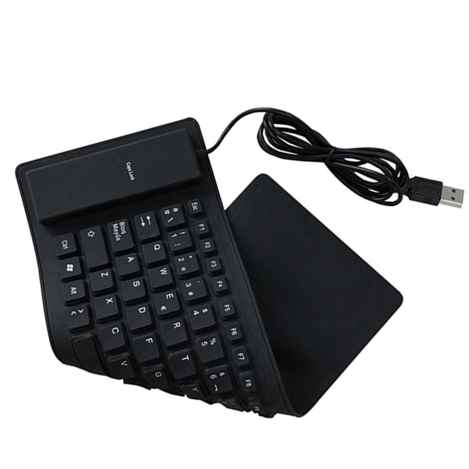 Mini Wired USB Keyboard 84 Keys Waterproof for PC Desktop Laptop Computer