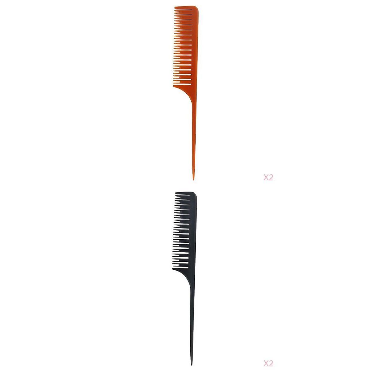 4Pieces Highlight comb, professional, 25.5cm Sectioning Weave Foiling Combs