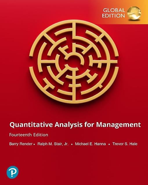 Quantitative Analysis For Management Global Edition by Trevor Hale Paperback