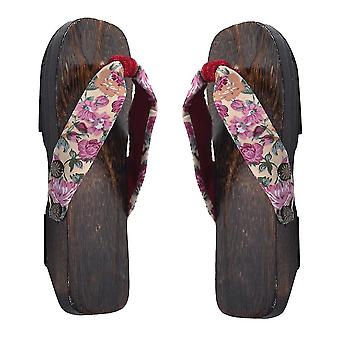 Paulownia Children Clogs Baby Slippers Cos Student Clogs Flops Size 20-30 Pink