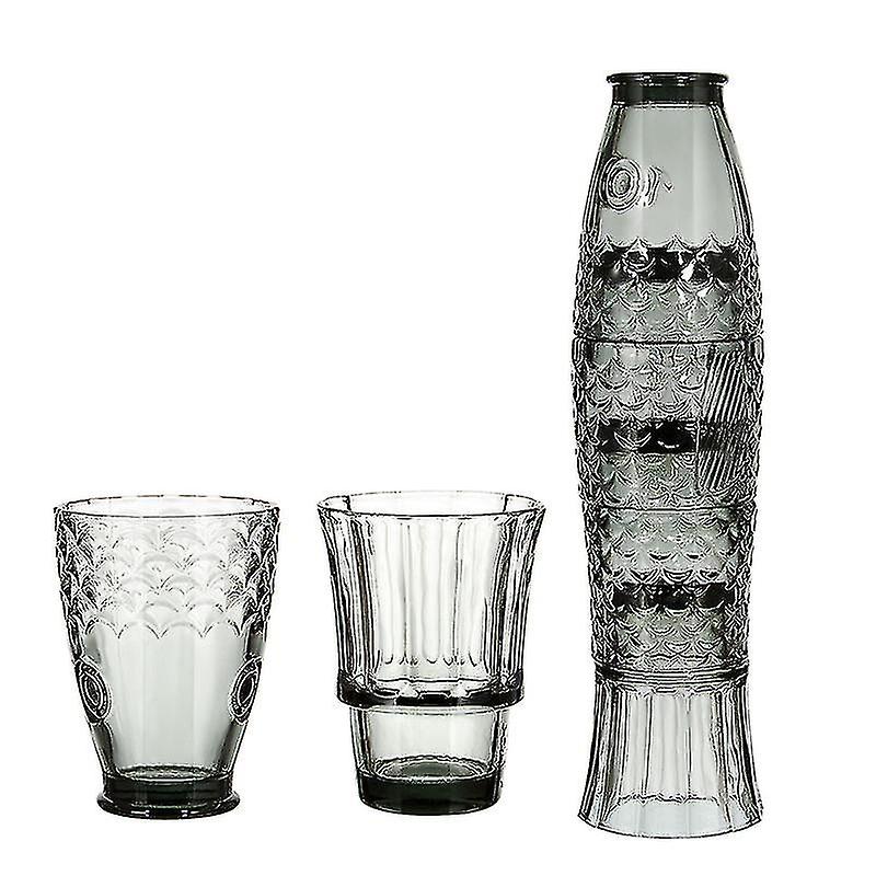 Koi Stack Ass Set Fiskformad Bägare Kopp Cocktail Ölglas Stapelbara Dricksglas Set Glas För Hemmakontor Hus