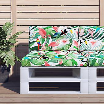Palettenkissen Mehrfarbig 80x40x12 cm Stoff