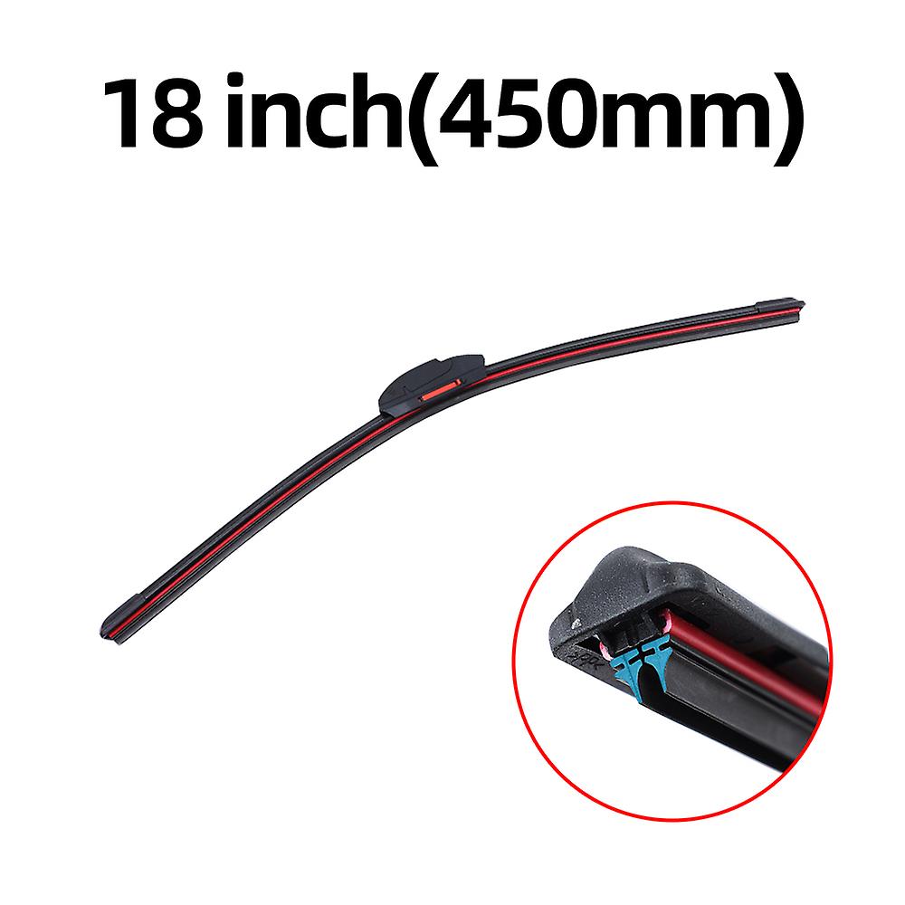 Universal Car Windshield Wiper Blades Easy Install Automotive Replacement Wiper Blades Soft Double Layer Rubber Car Wipers