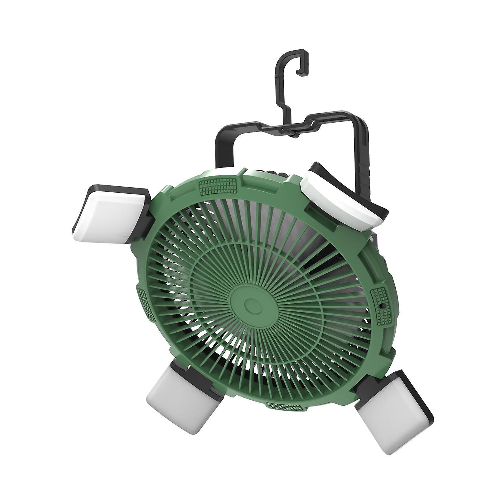 Camping Fan with LED Lantern LED Lights Fan Lamp for Office Home Dining Room