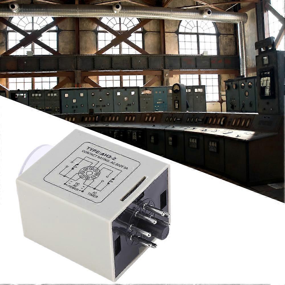 AH3-2 Mini Time Relay Timer AC 5A Power On Delay 80x40x50mm