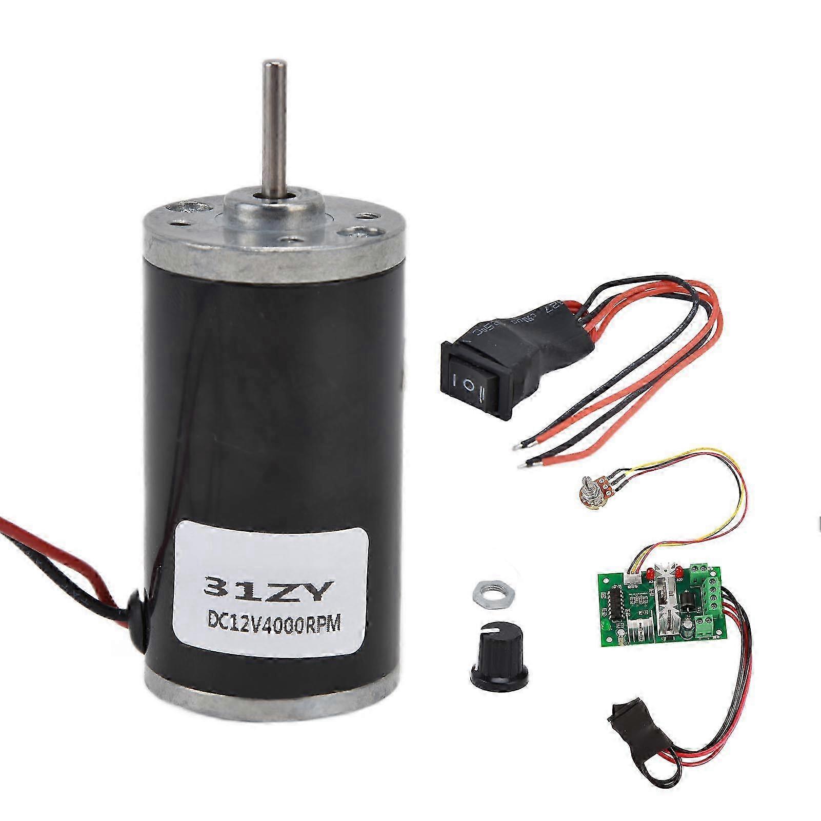 12V 4000RPM Low Noise Mini High Speed DC Permanent Magnet Motor for DIY Generator CW CCW