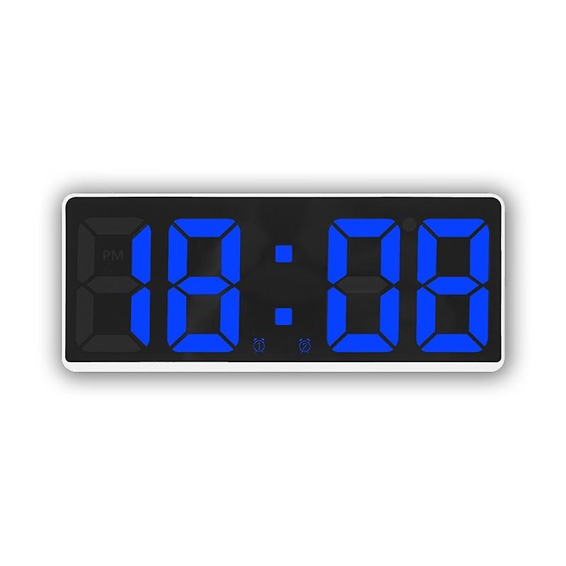 Large Screen LED Clock 6628 Blue