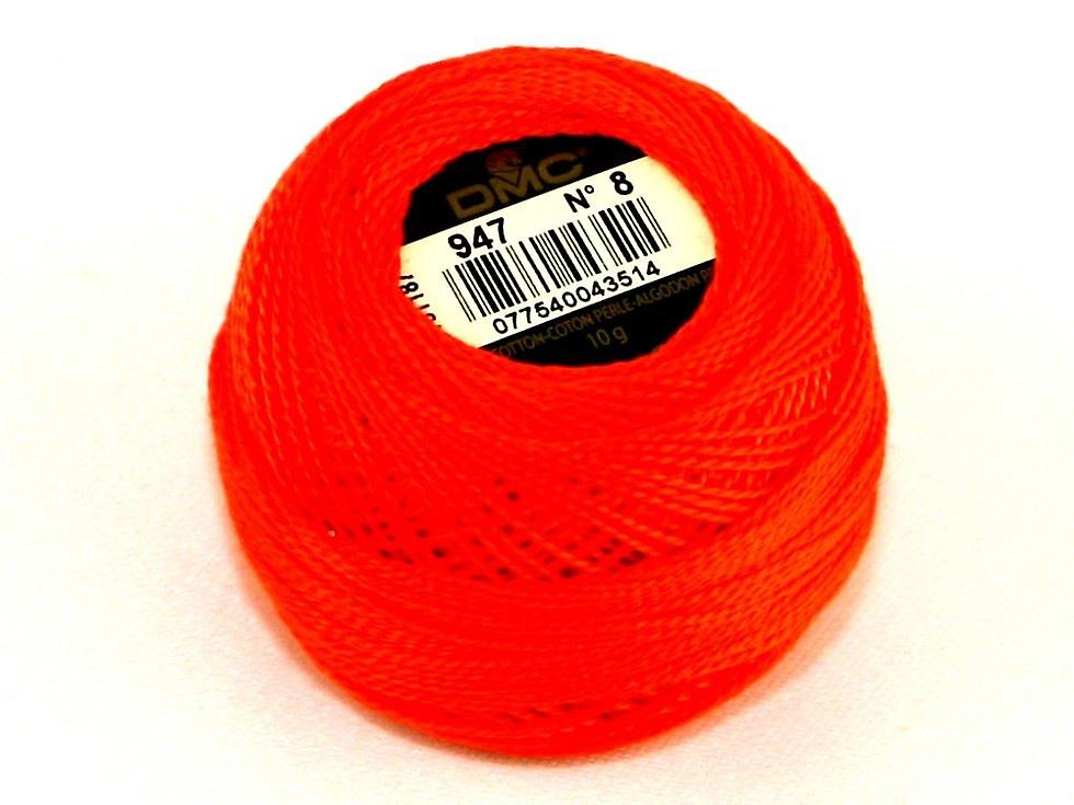 DMC Size 8 Cotton Perle Thread 80m 947 - per 10 gram ball