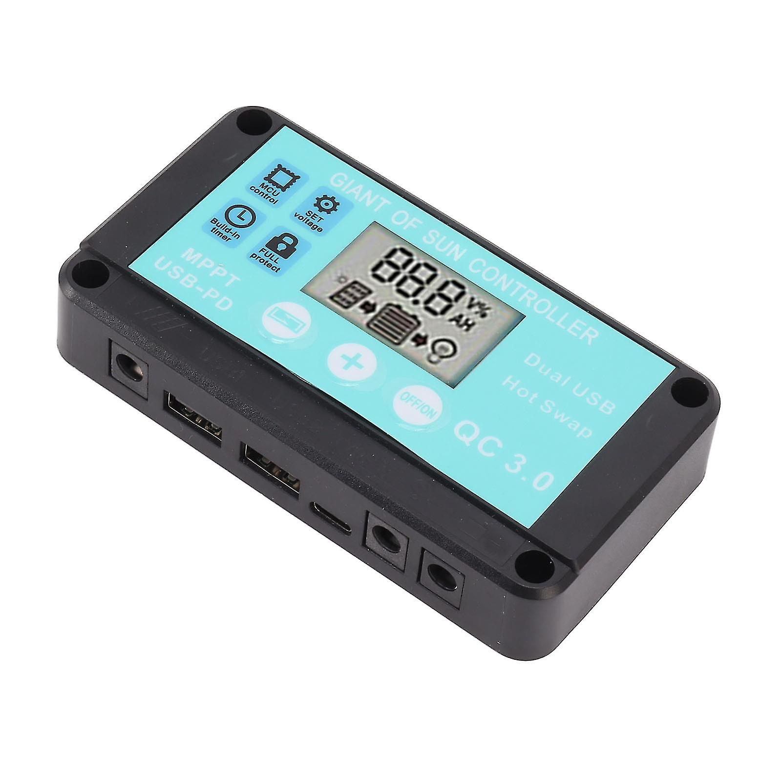 Solar Charge Controller Dual USB Output Fast Charging Solar Panel Regulator 12V/24V for Household Industry 80A