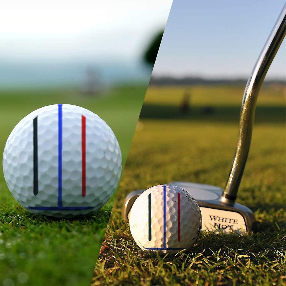 Portable Golf Ball Line Liner with 2 Marker Pens Durable Golf Ball Marking Alignment Tool Easy