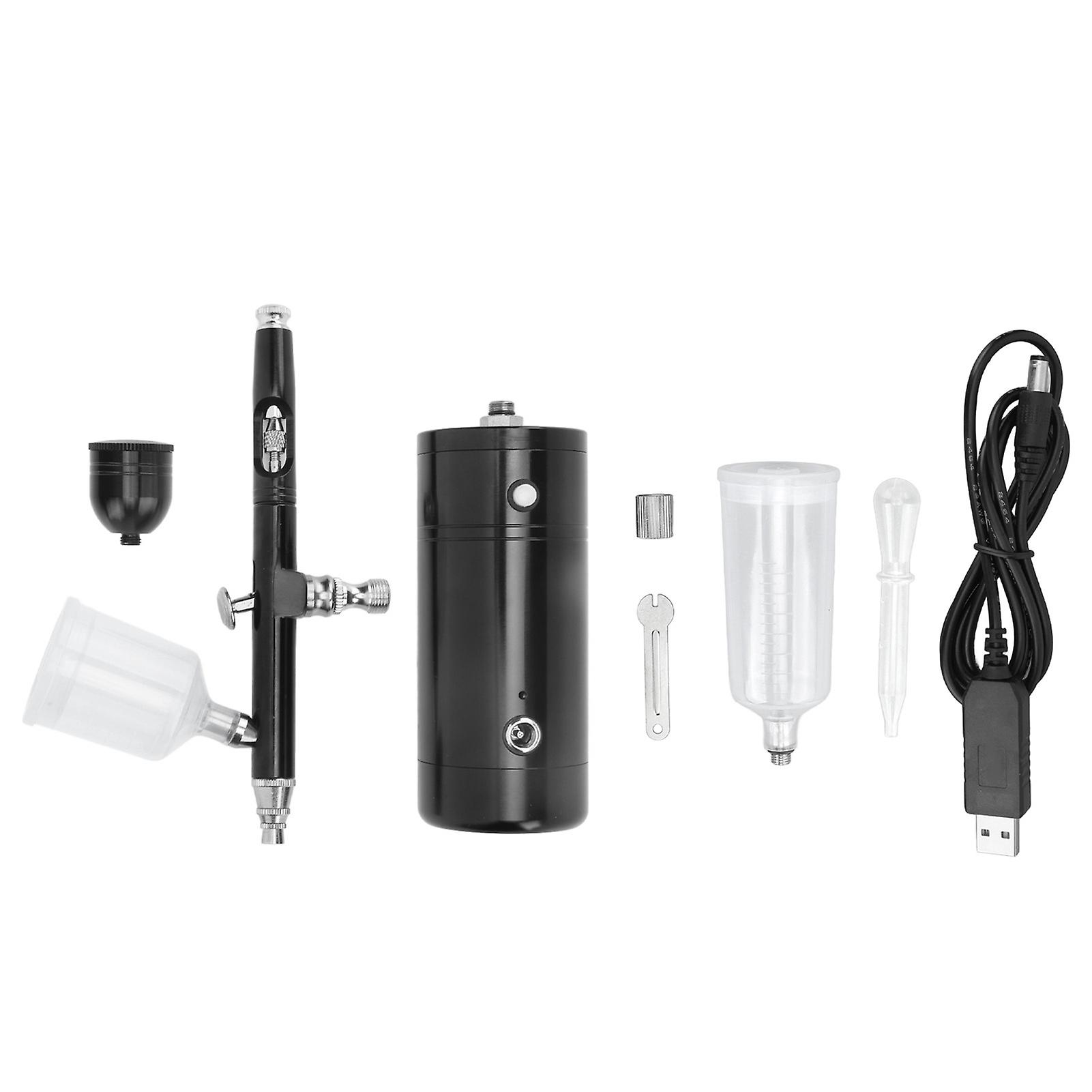 Cordless Rechargeable Airbrush Kit Portable Spray Gun for Manicure Cake Decorating DIY Precision Painting Tool