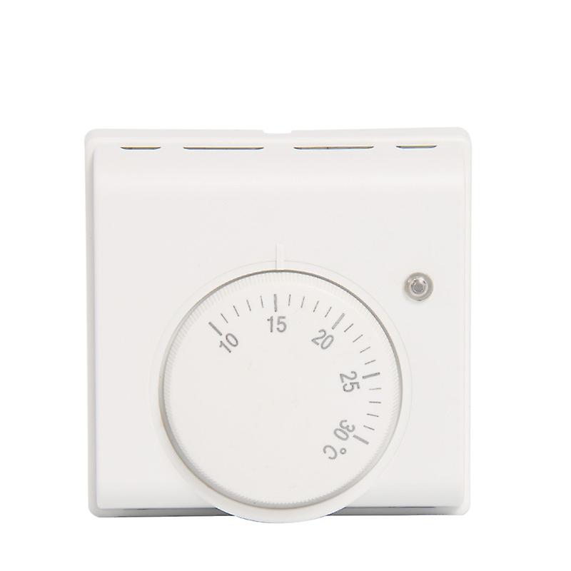 Adjustable Mechanical Room Thermostat 6A Switch Controller, White