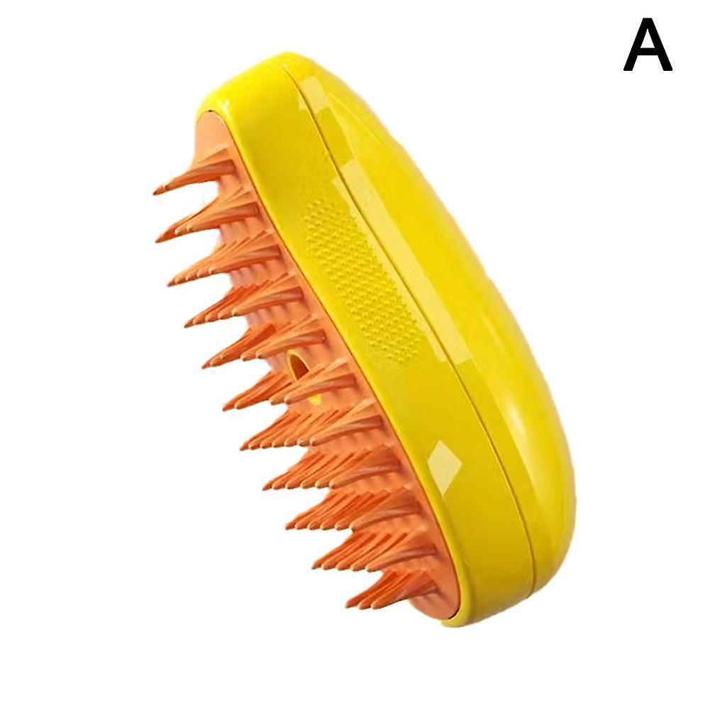 3-in-1 cat steam brush, self-cleaning steam cat brush, cat steam brush massage