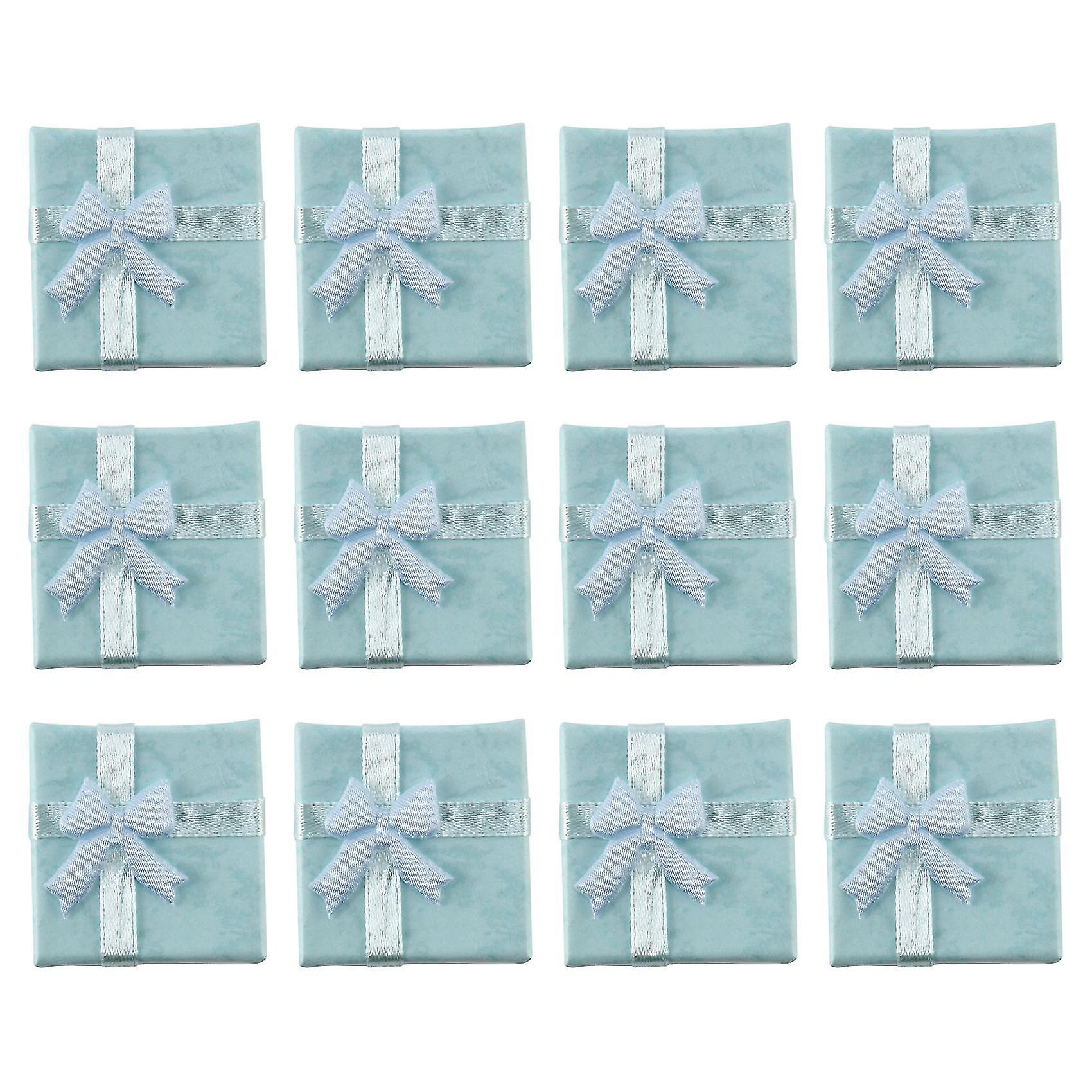 12pcs Bluejewelry Ring Earrings Bangle Gift Boxes Cutely Small Gift Box