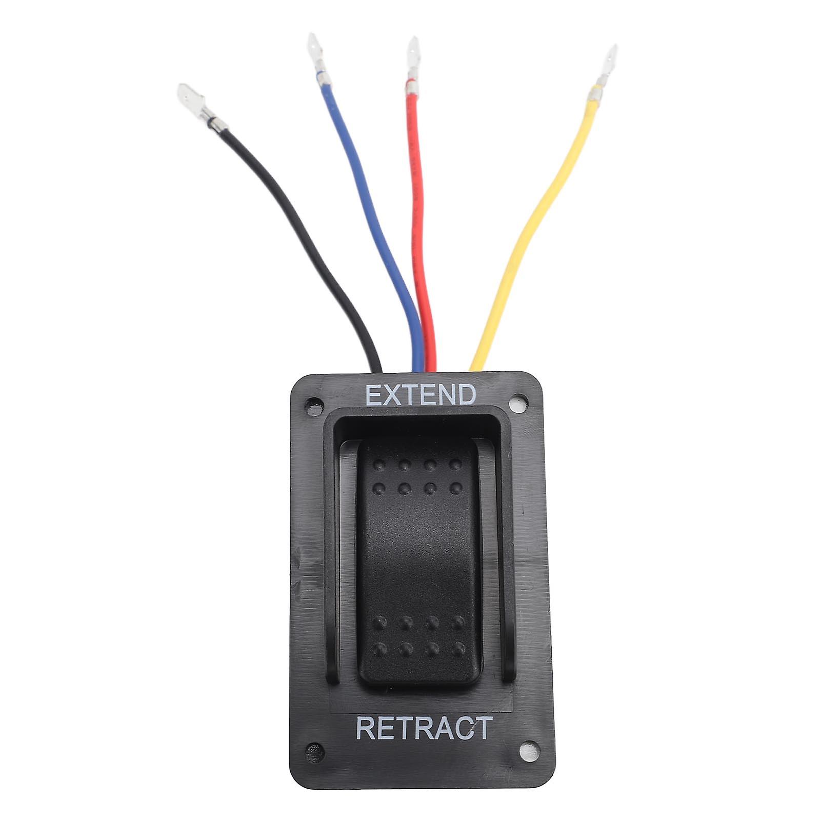 Power Stabilizer Switch with Harness Replacement 387874 12V Extend Retract Switch for RV Stabilizer Jack 