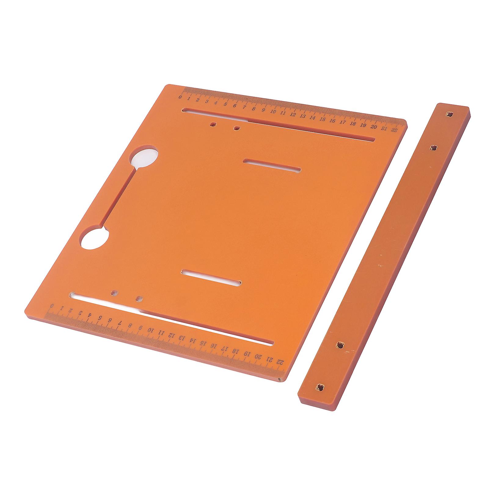 Cutting Machine Base Plate 25x28cm Saw Table Base Plate PP with 2cm Margin for Woodworking 