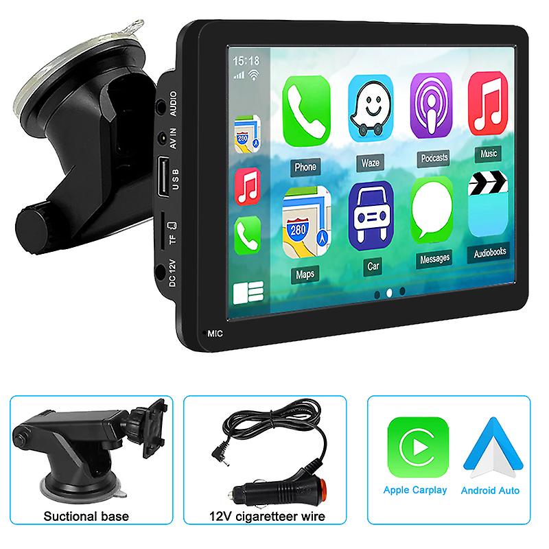 Wireless Carplay Screen Android Auto Portable Car Radio Mounted Universal Carplay Intelligent System Multimedia Player Monitor