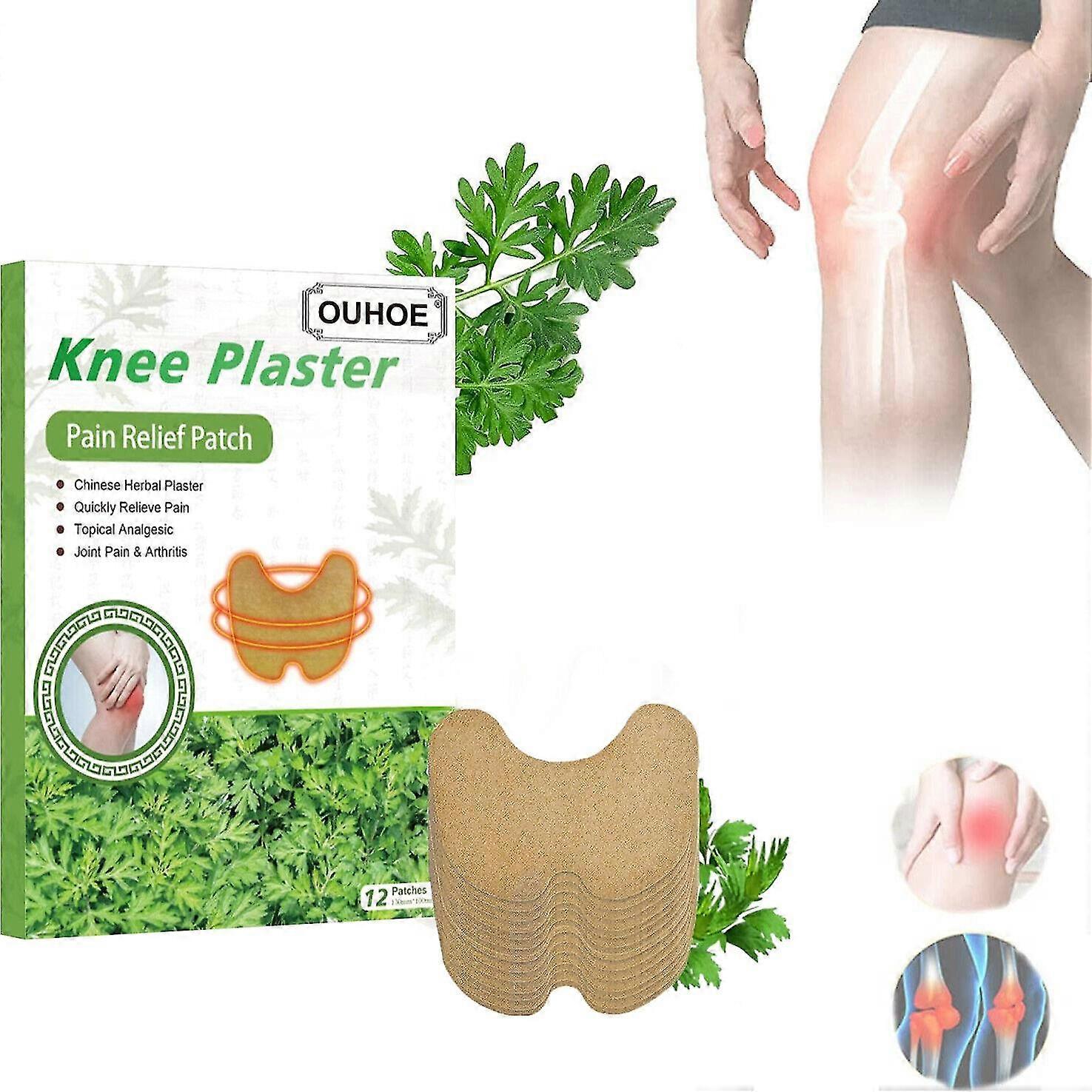 12/24stk Knæsmerter Patches, knæ relief patches kit