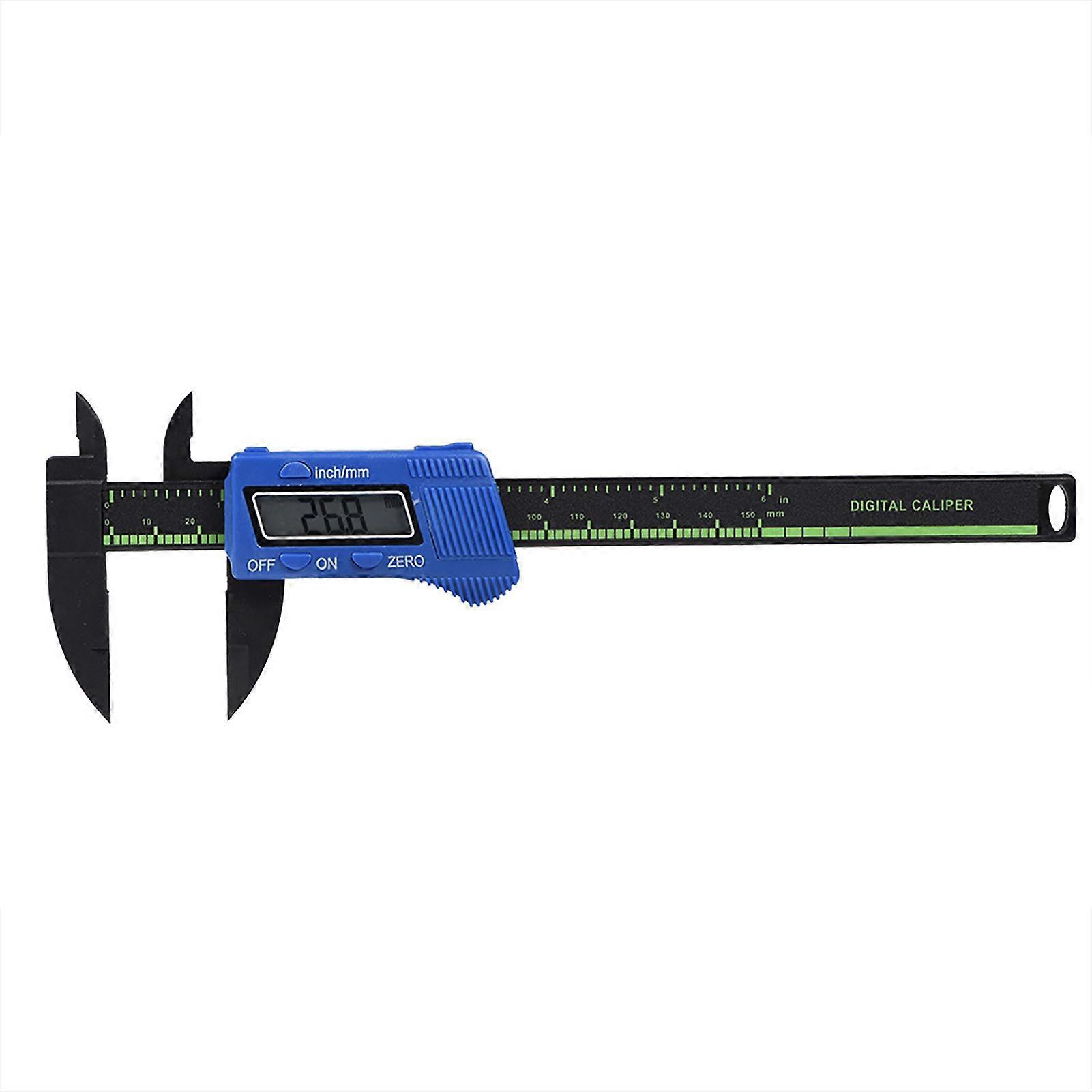 Digital Caliper With Extra Large Lcd Screen For Measuring Inside Outside Depth Steps (black)