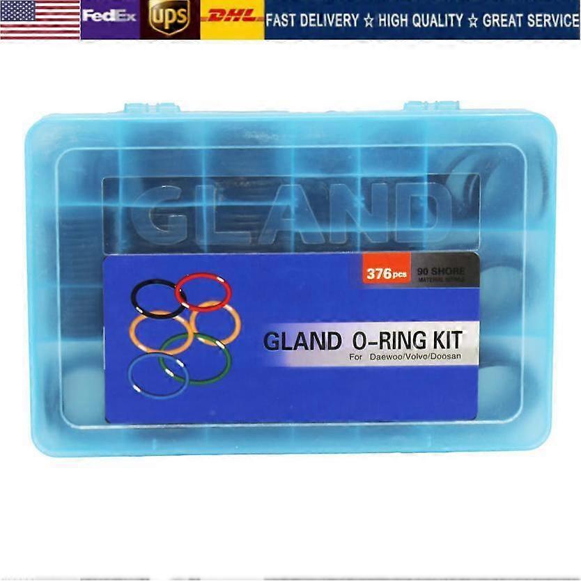 376PCS O Ring Box Gaskets Kit CP~V16011 for Volvo EC210 EC360 EC460 Excavator ** NO.54315