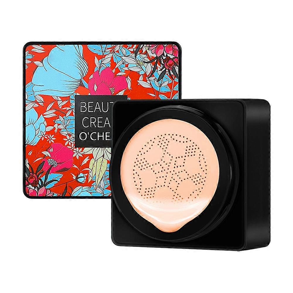 Mushroom Head Air Cushion CC Cream,Moisturizing Concealer Cream, Full Coverage Foundation,Moisturizing BB Cream Makeup Base Long Lasting with Mushroom