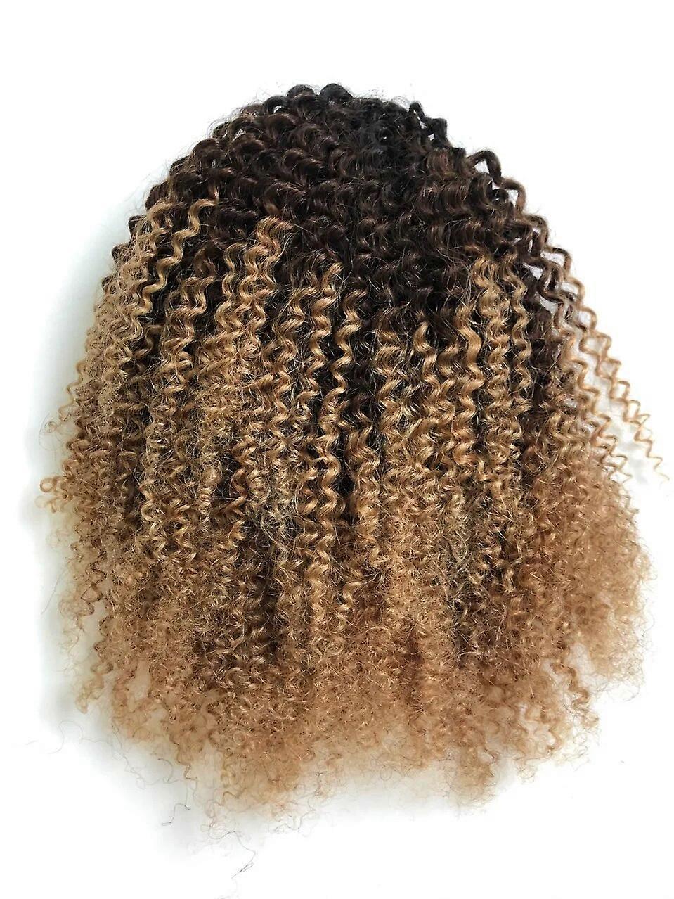 Extensions de queue de cheval afro crépues et bouclées, 25 à 55 cm, couleur naturelle, postiches à clipser, cheveux Remy, crépus et bouclés, queue de cheval à enrouler
