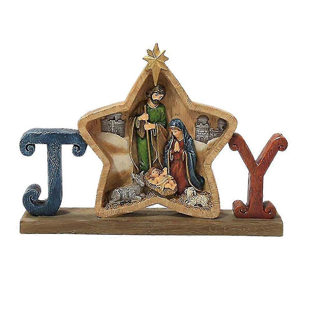 Krippe Figuren Kirche Weihnachtsgeschenk Home Decor(b)