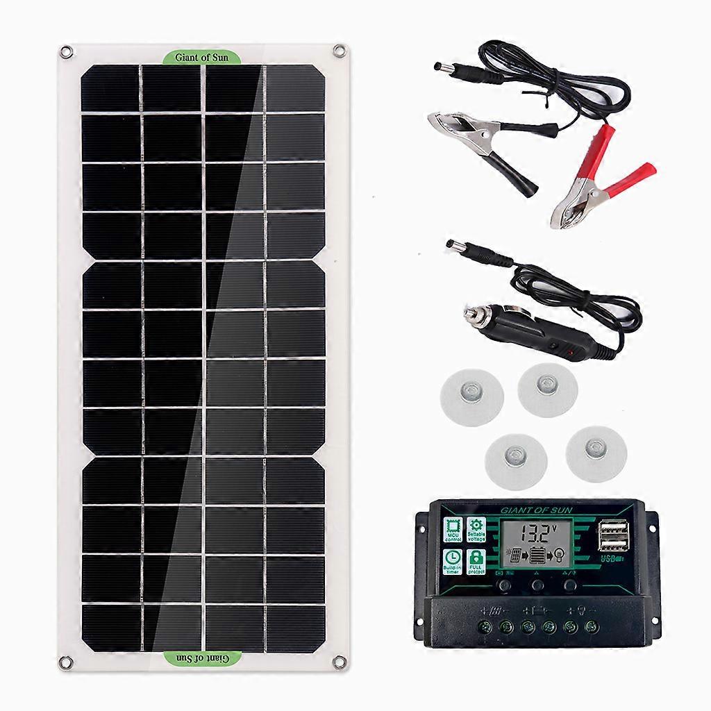 Solar Panel Kit Complete Solar Power 12V With Controller Solar Cells For Car