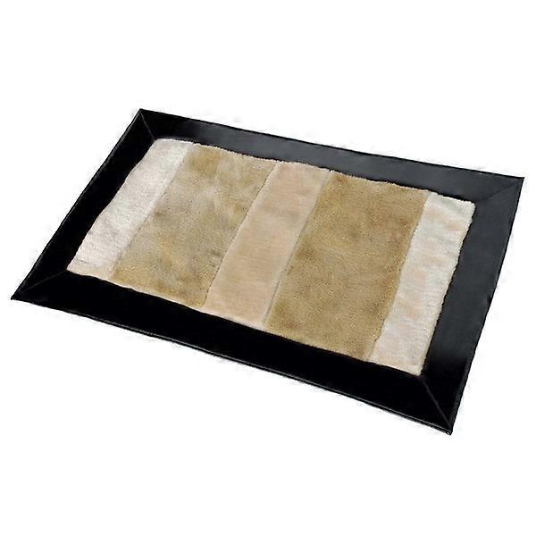 Onitiva - [Truffel Vanille] Patchwork Tepper (19,7 x 31,5 tommer)