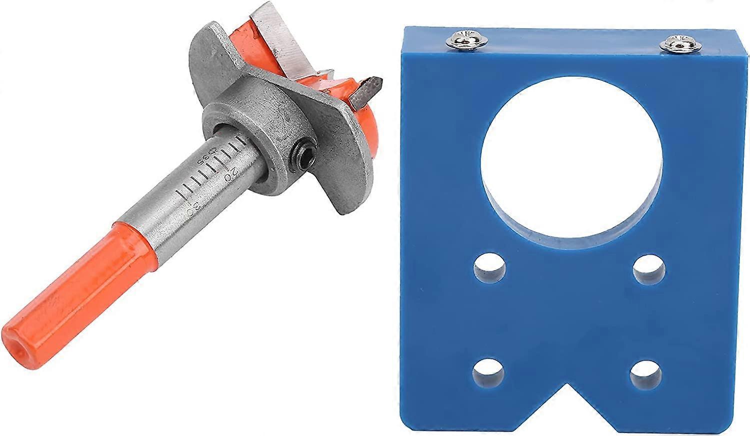 Hinge Hole Opener, Precision Locator Door Drilling Guide, Woodworking Tool Set 35Mm Hinge Drilling Jig For Woodworking Joiner