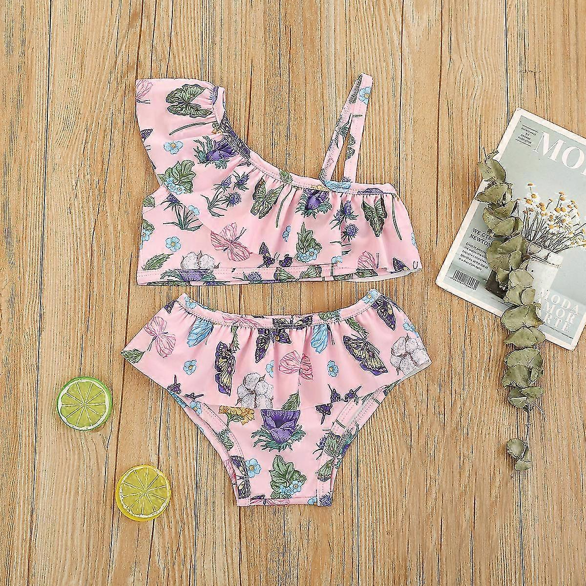 3 Months -3 Years Girls Floral Swimsuit Bikini Set Holiday