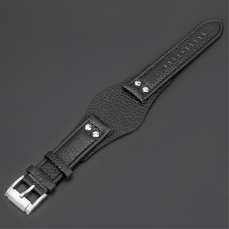 22mm Äkta Läder Klockarmband För Fossil CH2564 CH2565 Klocka Stål Spänne