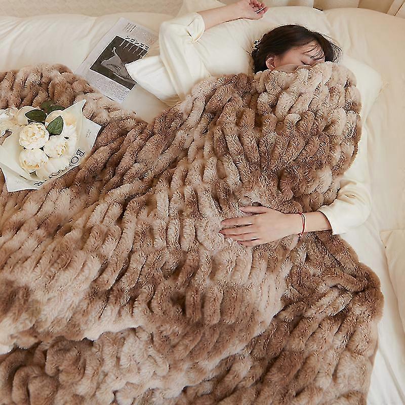 Bedding Collection Modern Luxurious Designer Premium Plush Throw Blanket