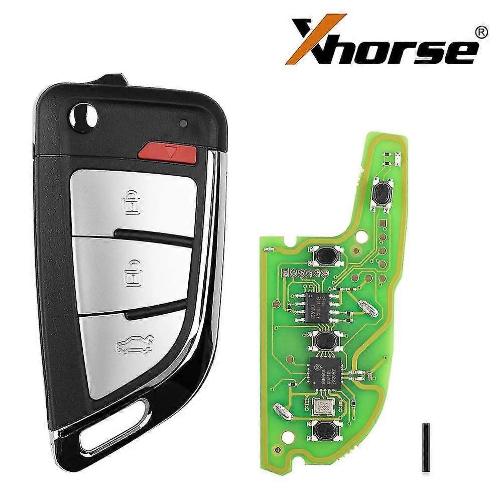 1pc Xhorse Xkkf20en Wire Remote Key Memoeial Knife Style 3 Buttons