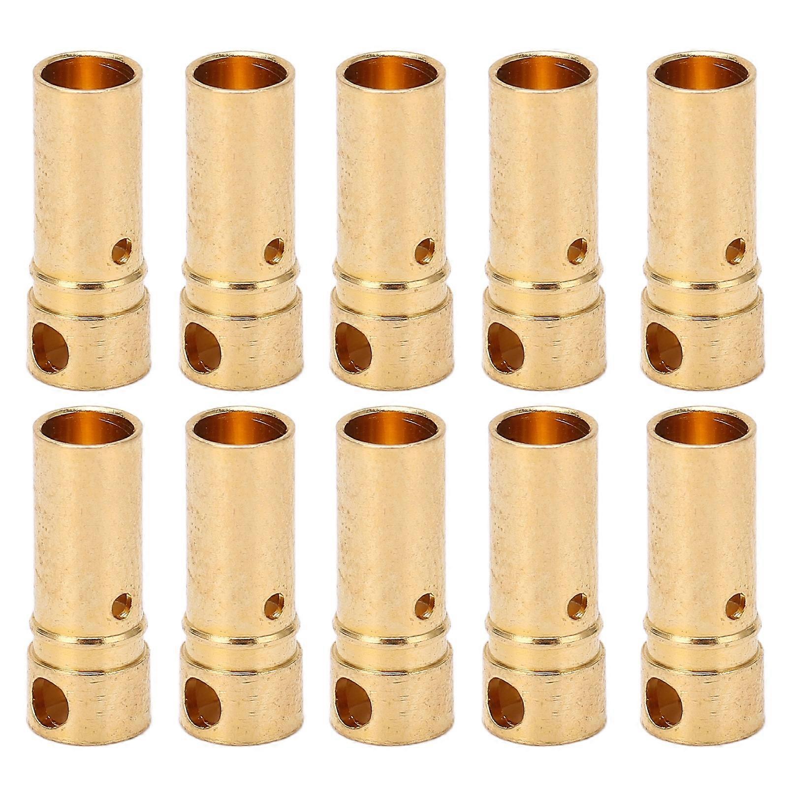 10Pcs Banana Plug Good Transmission Performance CNC Technology High Accuracy Install Easily DIY Banana Plug Connectors