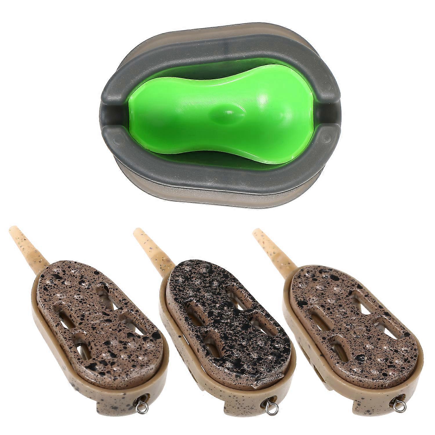 3pcs Fishing Feeder Mould Quick Release Moulds Carp Fishing Bait Holder Tool