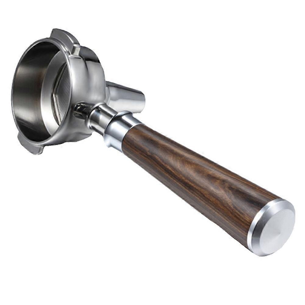 58mm Teapresso Portafiltro Senza Fondo Portatè Singolo Beccuccio Brewing Filtro in Legno Solido per ExpobarRocketE61GA Tipo-B