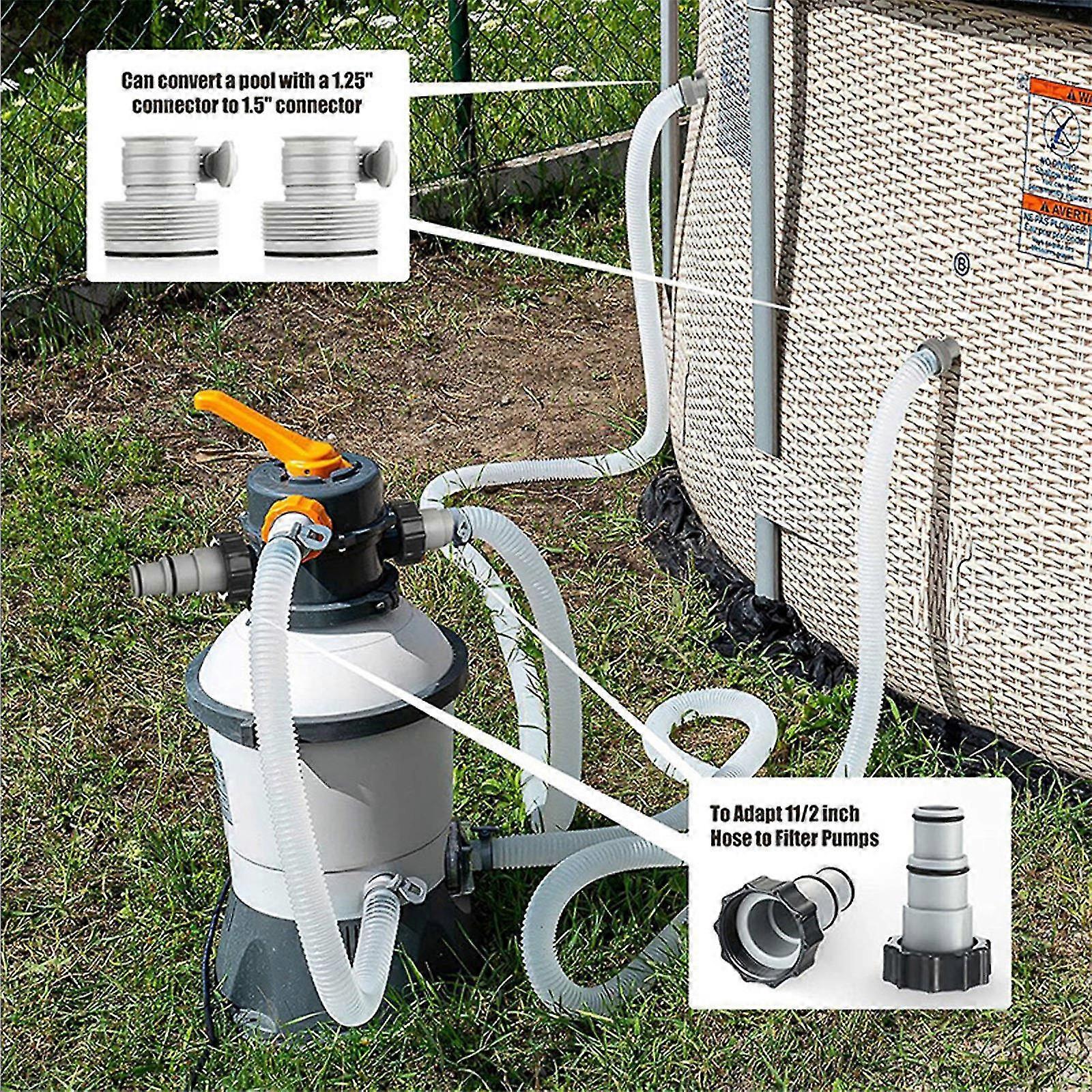 Swimming Pool Filter Hose Replacement Kit Swimming Pool Hose Adapter For Swimming Pool Compatible Accessories