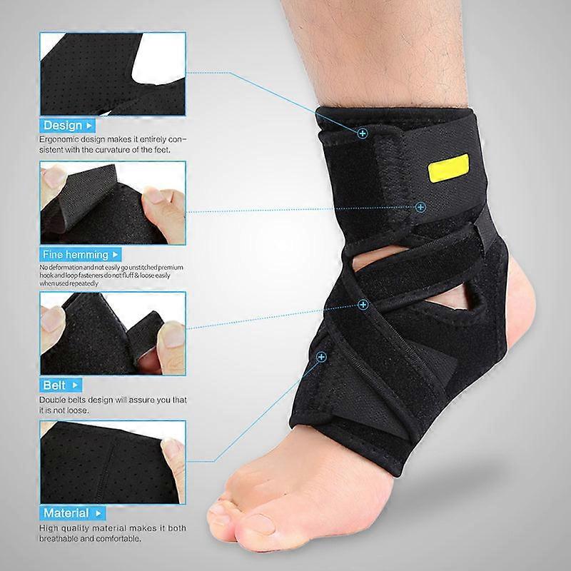 Breathable Adjustable Compression Foot Drop Ankle Brace Support Stabilizer