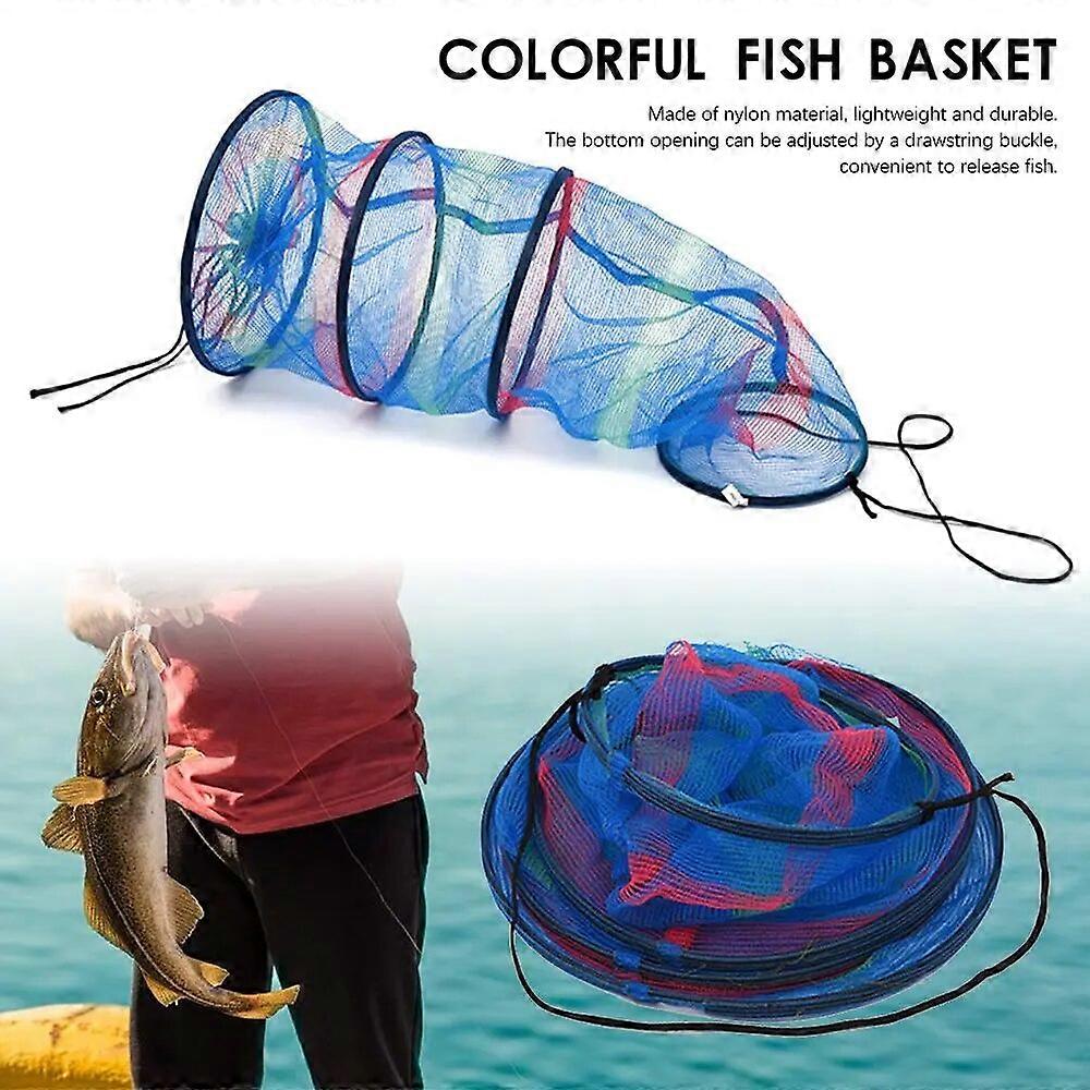 Mini Fishing Basket Three Tiered Collapsible lightweight Portable Crab Lobster Shrimp Fish Cages Storage Creel Net