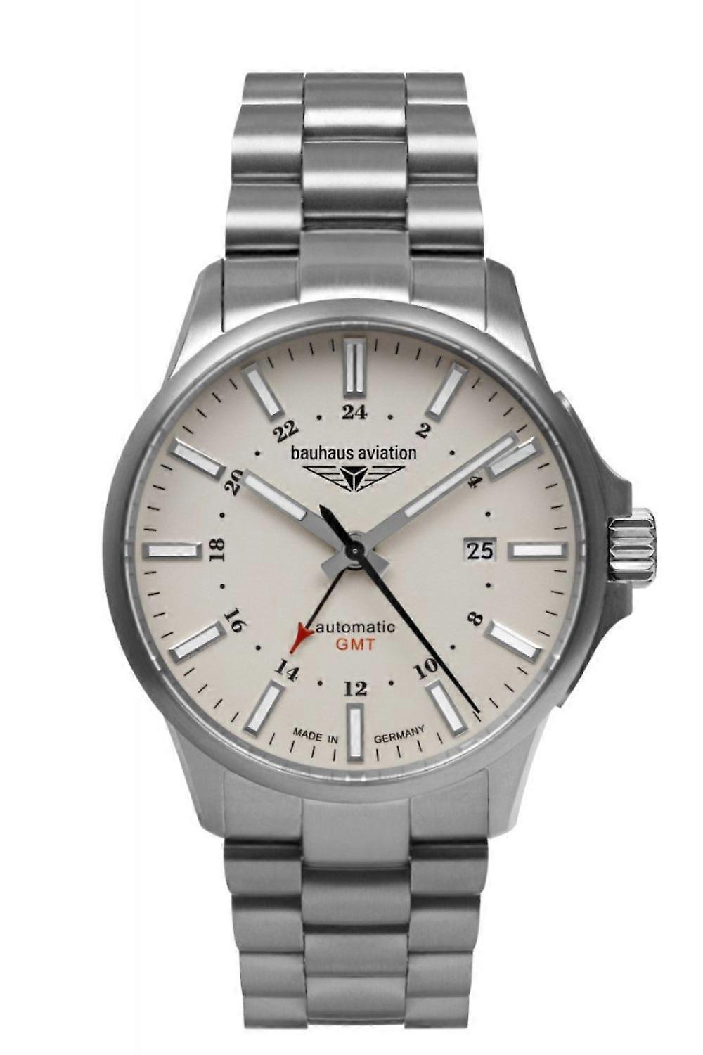 Bauhaus aviation Men's Analog Automatic Watch with Titanium Bracelet 2868M-5