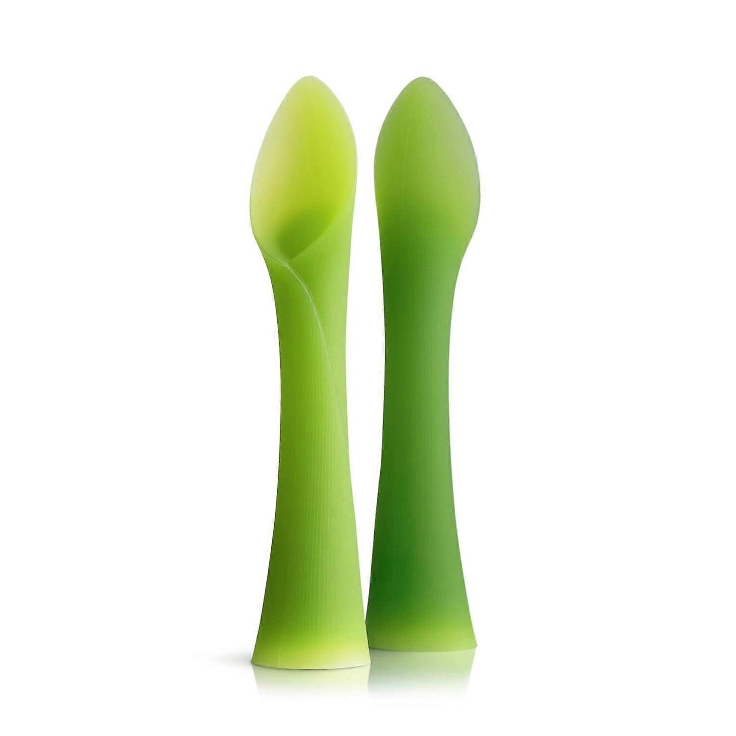 2pack  Silicone Soft-Tip Training Spoon for Baby Led Weaning