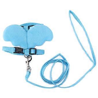 Justerbar Blue Ducks Traction Rope Bryststropp Walking Sele Leash for Pet Duck Chicken Goose