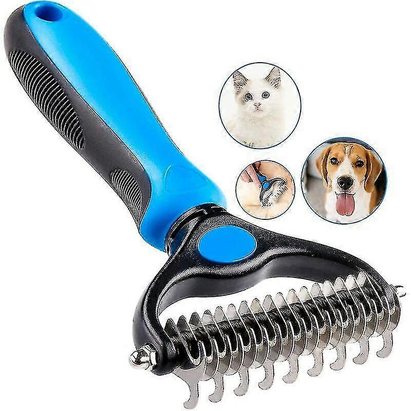 Piece Dog Ging Comb And H Dog Brush, Dog Cat Ging Rake Compatible With Removing Pet's Undercoat (lar )