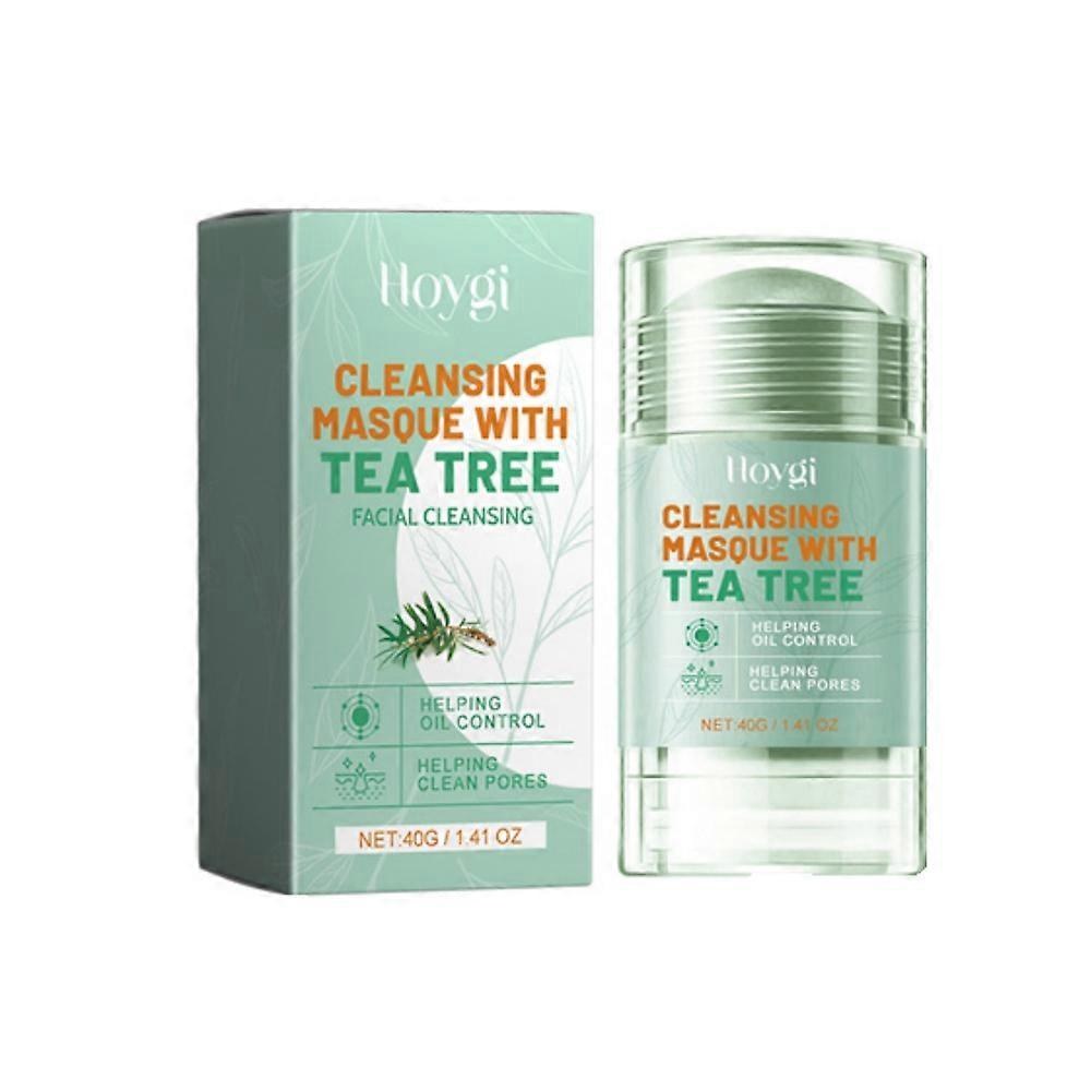 1/2pcs Acne Treatment Cleansing Pores Shrink Remove Blackheads Oil Control Moisturizing Anti Pimple Solid Tea Tree Strawberry Clay Mask Mud Stick